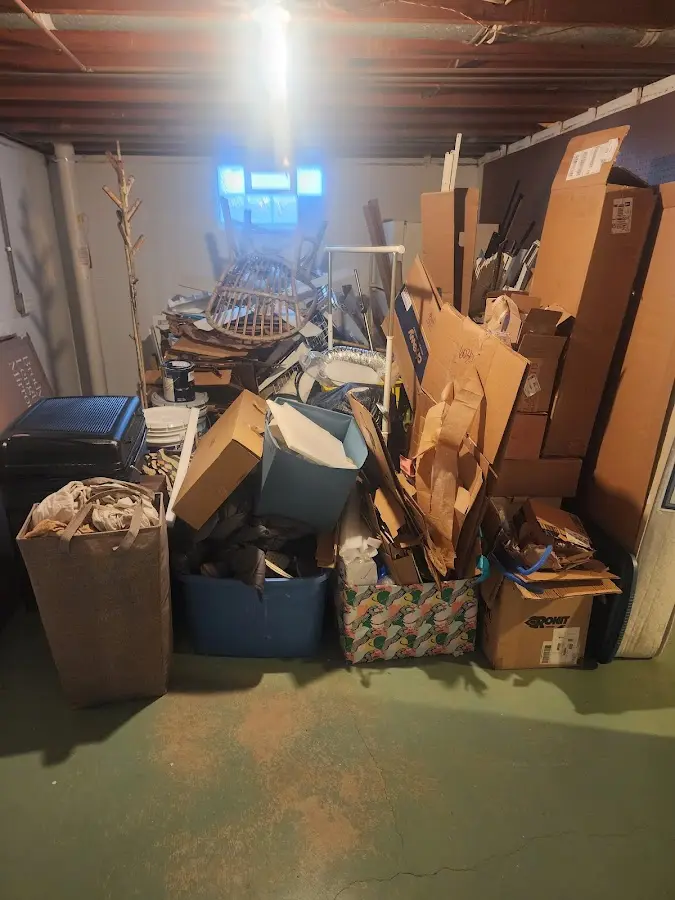 Roll-off dumpster container at job site for Yard Waste Dumpster Rental in Dumas